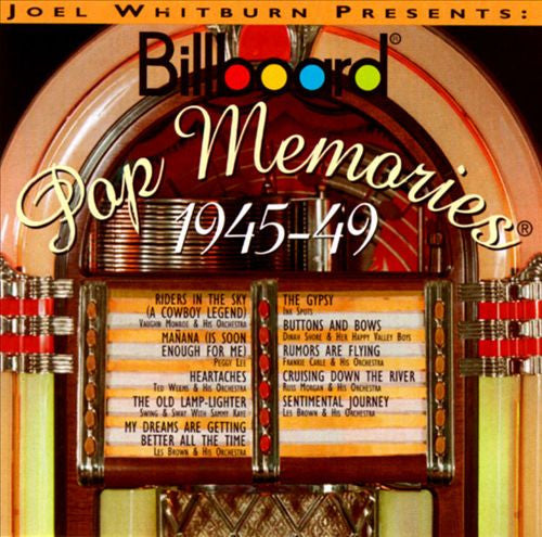 Various : Billboard Pop Memories 1945-49 (CD, Comp)