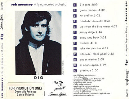 Rob Mounsey + Flying Monkey Orchestra : Dig (CD, Album, Promo)