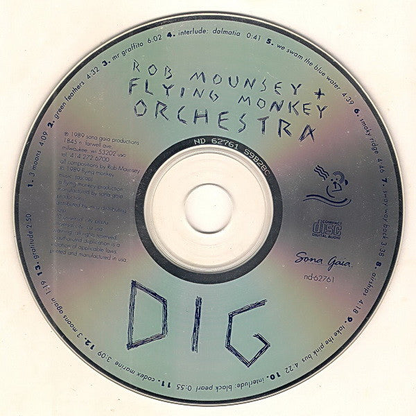Rob Mounsey + Flying Monkey Orchestra : Dig (CD, Album, Promo)