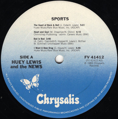 Huey Lewis And The News* : Sports (LP, Album, Club, Car)