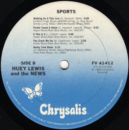 Huey Lewis And The News* : Sports (LP, Album, Club, Car)