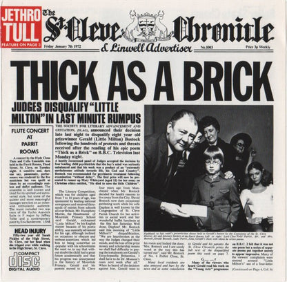 Jethro Tull : Thick As A Brick (CD, Album, RE, Cap)