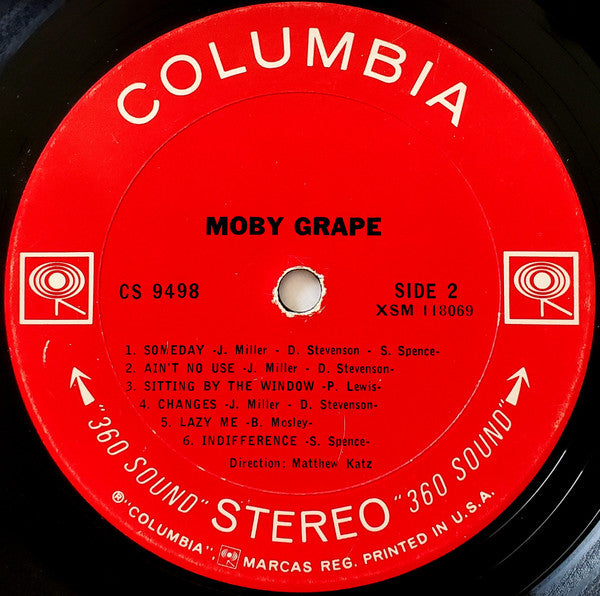 Moby Grape : Moby Grape (LP, Album, Pit)