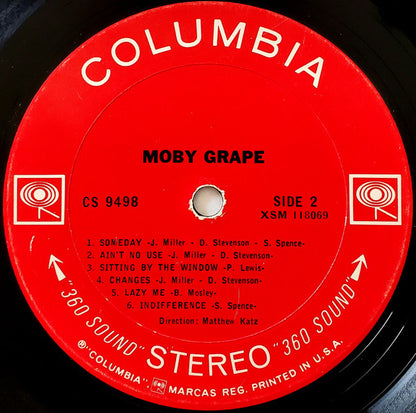 Moby Grape : Moby Grape (LP, Album, Pit)