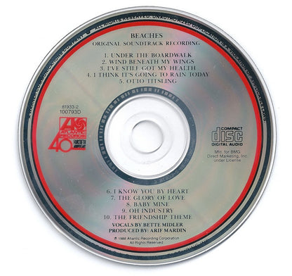 Bette Midler : Beaches (Original Soundtrack Recording) (CD, Album, Club)
