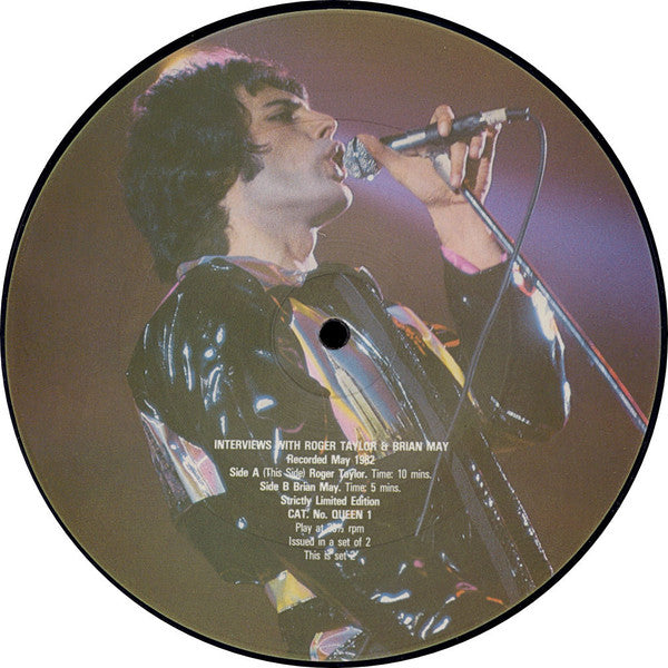 Queen : Interviews With Roger Taylor & Brian May (7", Ltd, Pic, Unofficial, 2/2)