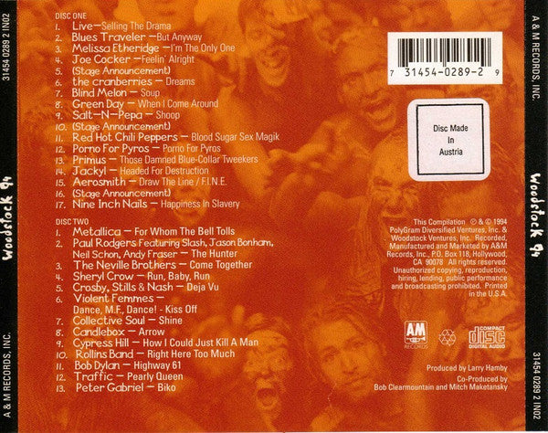 Various : Woodstock 94 (2xCD, Album)