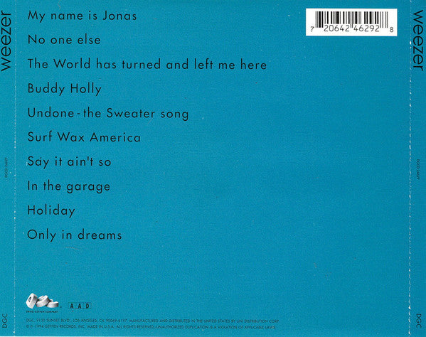 Weezer : Weezer (CD, Album, RE, Uni)