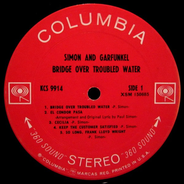 Simon & Garfunkel : Bridge Over Troubled Water (LP, Album, Pit)