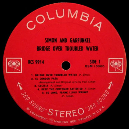 Simon & Garfunkel : Bridge Over Troubled Water (LP, Album, Pit)