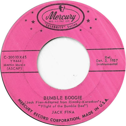 Jack Fina : Bumble Boogie / Intermezzo (7")