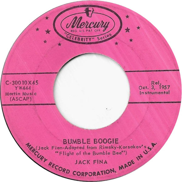Jack Fina : Bumble Boogie / Intermezzo (7")