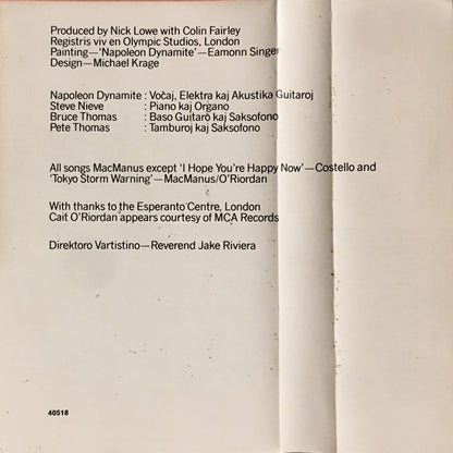 Elvis Costello And The Attractions* : Blood & Chocolate (Cass, Album)