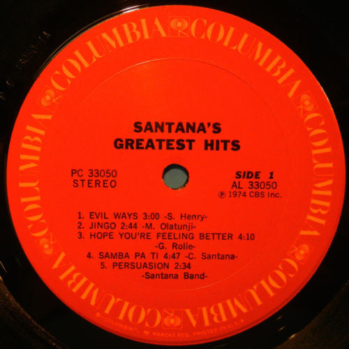 Santana : Santana's Greatest Hits (LP, Comp, Pit)