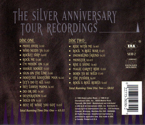 John Kay & Steppenwolf : Live At 25 (2xCD, Album)