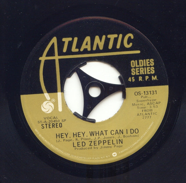 Led Zeppelin : Immigrant Song (7", Single, RE)