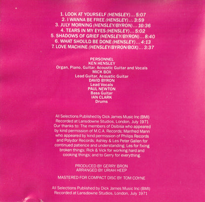 Uriah Heep : Look At Yourself (CD, Album, RE, PDO)