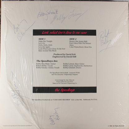 The Speedboys : Look What Love's Done To Me Now (LP, Album)