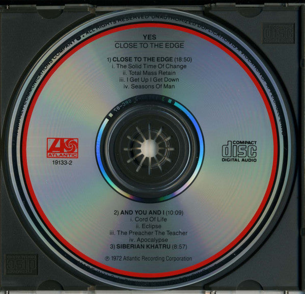 Yes : Close To The Edge (CD, Album, RE)