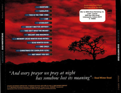 Savatage : Dead Winter Dead (CD, Album, Club)