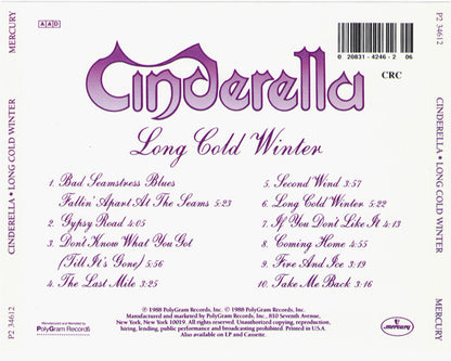 Cinderella (3) : Long Cold Winter (CD, Album, Club)