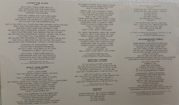 David Bowie : Tonight (Cass, Album, Club)