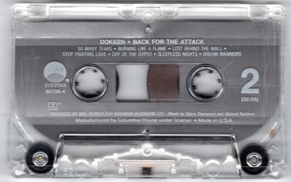 Dokken : Back For The Attack (Cass, Album, Club, Cle)