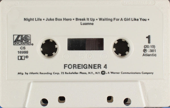 Foreigner : 4 (Cass, Album)