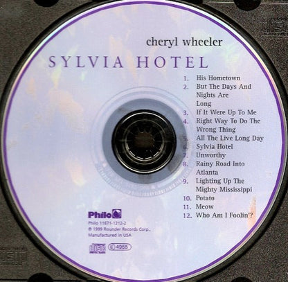 Cheryl Wheeler : Sylvia Hotel (CD, Album)