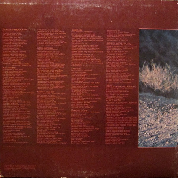 Stevie Wonder : Talking Book (LP, Album, Gat)