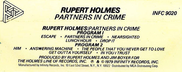 Rupert Holmes : Partners In Crime (Cass)