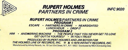 Rupert Holmes : Partners In Crime (Cass)