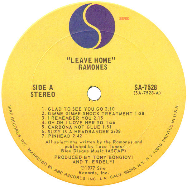 Buy Ramones : Leave Home (LP, Album, Pit) Online for a great price