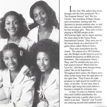 Sister Sledge : The Best Of Sister Sledge (1973 - 1985) (CD, Comp)