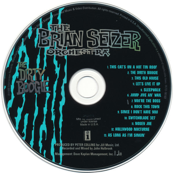 The Brian Setzer Orchestra* : The Dirty Boogie (CD, Album, Club, BMG)