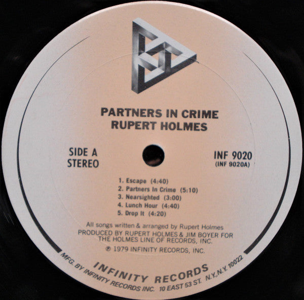 Rupert Holmes : Partners In Crime (LP, Album, Club)