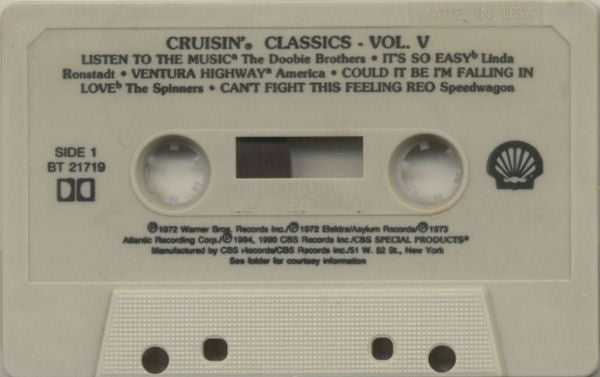 Various : Cruisin' Classics Vol. V (Cass, Comp, Dol)