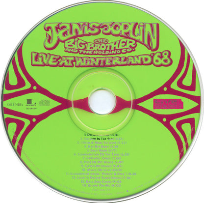 Janis Joplin With Big Brother And The Holding Company* : Live At Winterland '68 (CD, Album, Pit)
