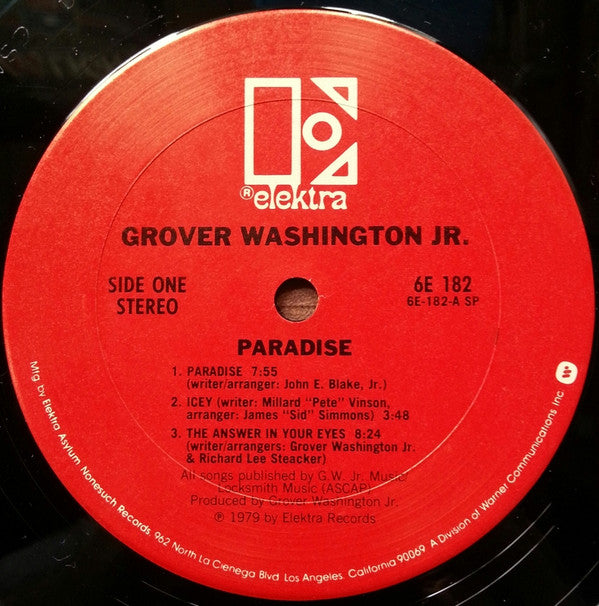 Grover Washington Jr.* : Paradise (LP, Album, Club)