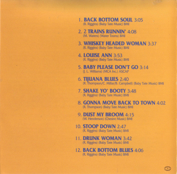 Harmonica Slim (3) : Back Bottom Blues (CD, Album)