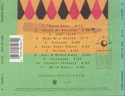 R.E.M. : Out Of Time (CD, Album, ARC)