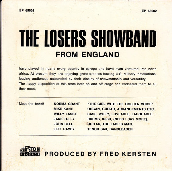The Losers Showband : Get Set (7", EP)