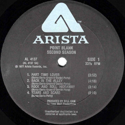 Point Blank (9) : Second Season (LP, Album, All)