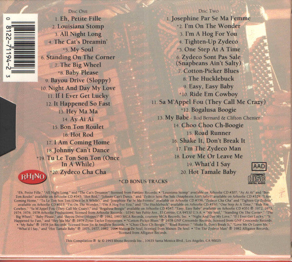 Clifton Chenier : Zydeco Dynamite: The Clifton Chenier Anthology (Box + 2xCD, Comp)