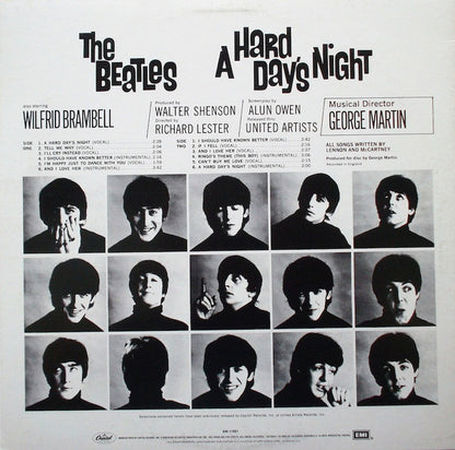 The Beatles : A Hard Day's Night (LP, Album, RE, Win)