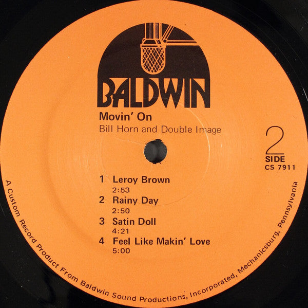 Bill Horn And Double Image (4) : Movin' On (LP)