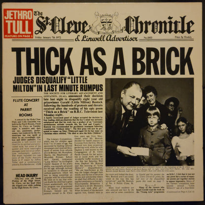 Jethro Tull : Thick As A Brick (LP, Album, RE, Gat)