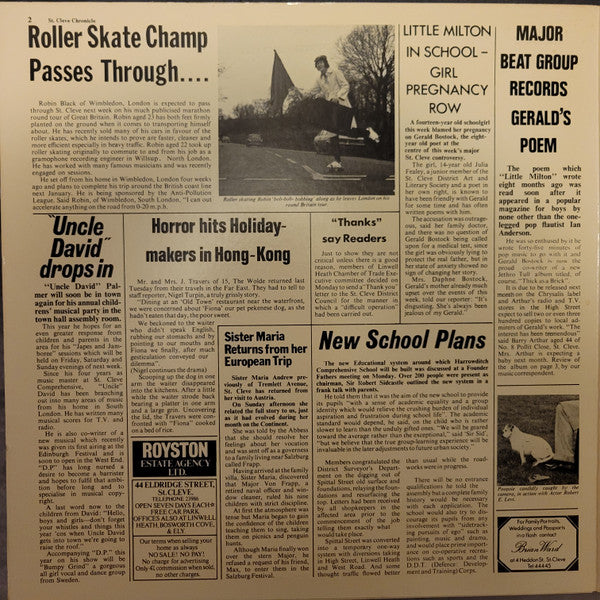 Jethro Tull : Thick As A Brick (LP, Album, RE, Gat)