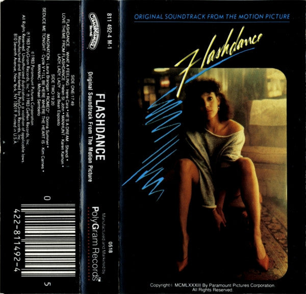 Various : Flashdance (Original Soundtrack From The Motion Picture) (Cass, Album, 72,)