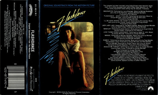 Various : Flashdance (Original Soundtrack From The Motion Picture) (Cass, Album, 72,)